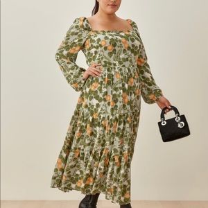 NWT Reformation Kellie Dress Orange Grove